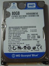 NEW 80GB 2.5 inch IDE 44PIN 9.5MM Hard Drive WD WD800BEVE Free USA Shipping