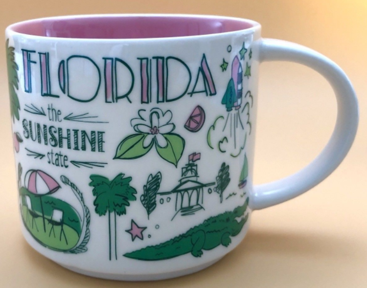 Starbucks 2018 Florida Been There Collection Coffee Mug Brand New Mugs