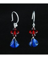 Sterling Silver Earrings_Glass and Crystals - $20.00