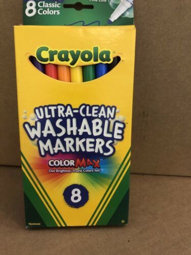 Crayola Washable Markers,Fine Tip, Color Max Classic Assorted Colors=4 Boxes-10B - $11.65