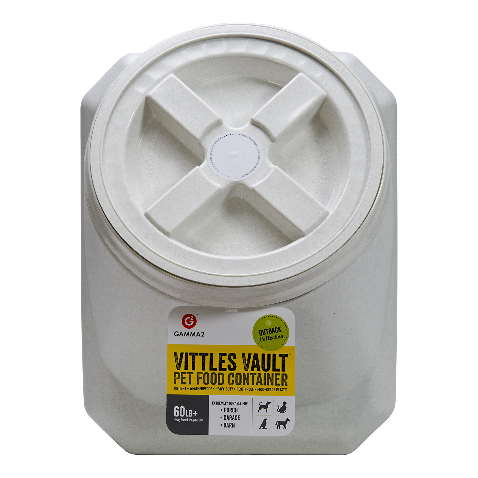 Vittles Vault 60Pound Stackable Pet Food Storage Dog Cat Container