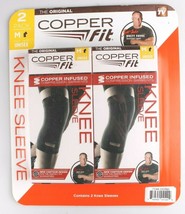 Lot of (2) Copper Fit Copper Infused Compression Garment Sz. Medium 15.5-16.5"