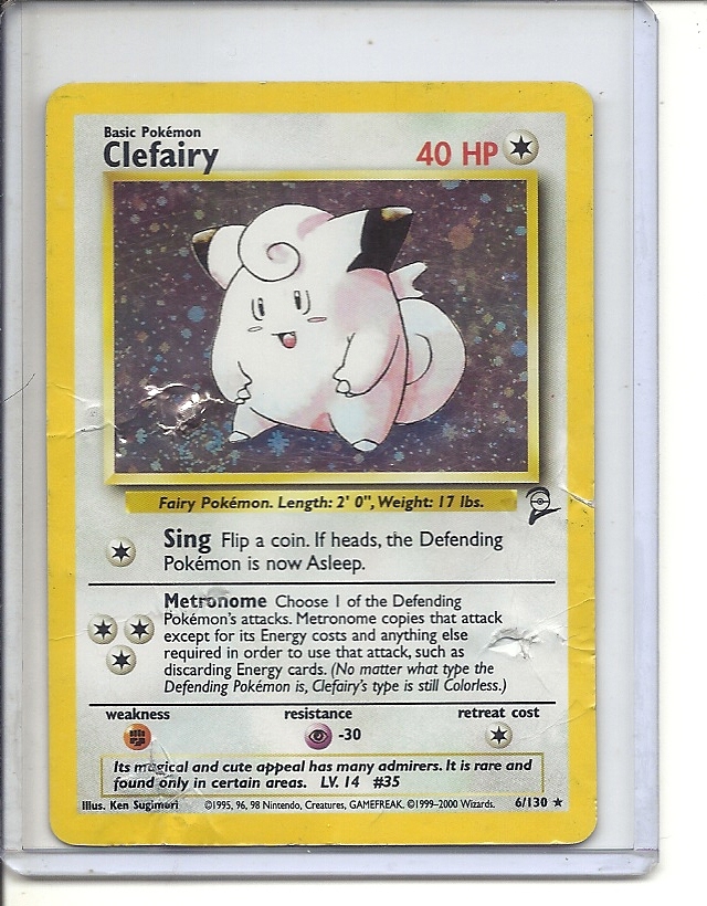 (B-2) 2000 Pokemon card #6/130: Clarify - hologram - damaged - CCG ...