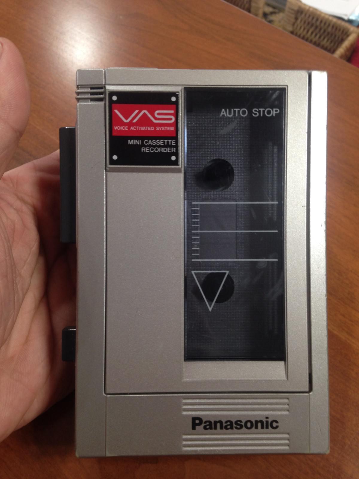 VINTAGE PANASONIC MINI CASSETTE RECORDER RQ360 Works Great