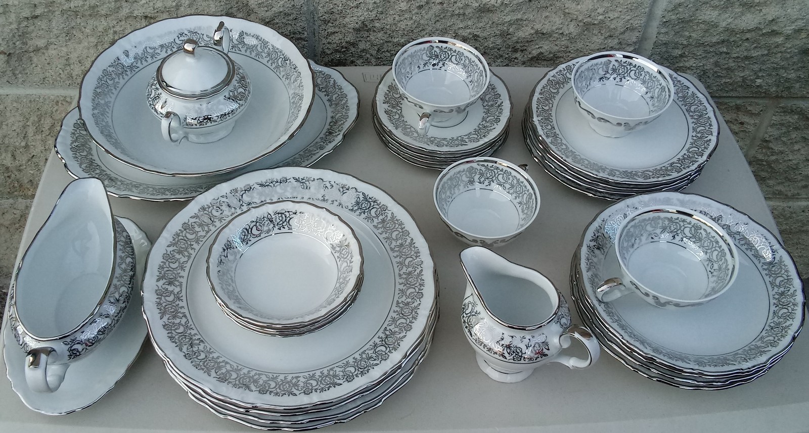 Bavaria schwarzenbach winterling china platinum vintage