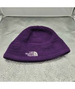 North Face Purple Women&#39;s Crocheted Knitted Beanie With Band Inside - $19.80