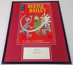 Mort Walker Signed Framed 1966 Beetle Bailey Comic Book Cover Display image 1