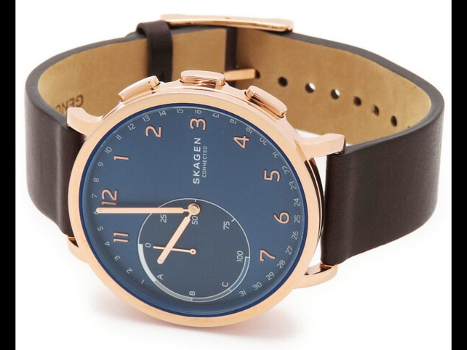 skagen connected rose gold