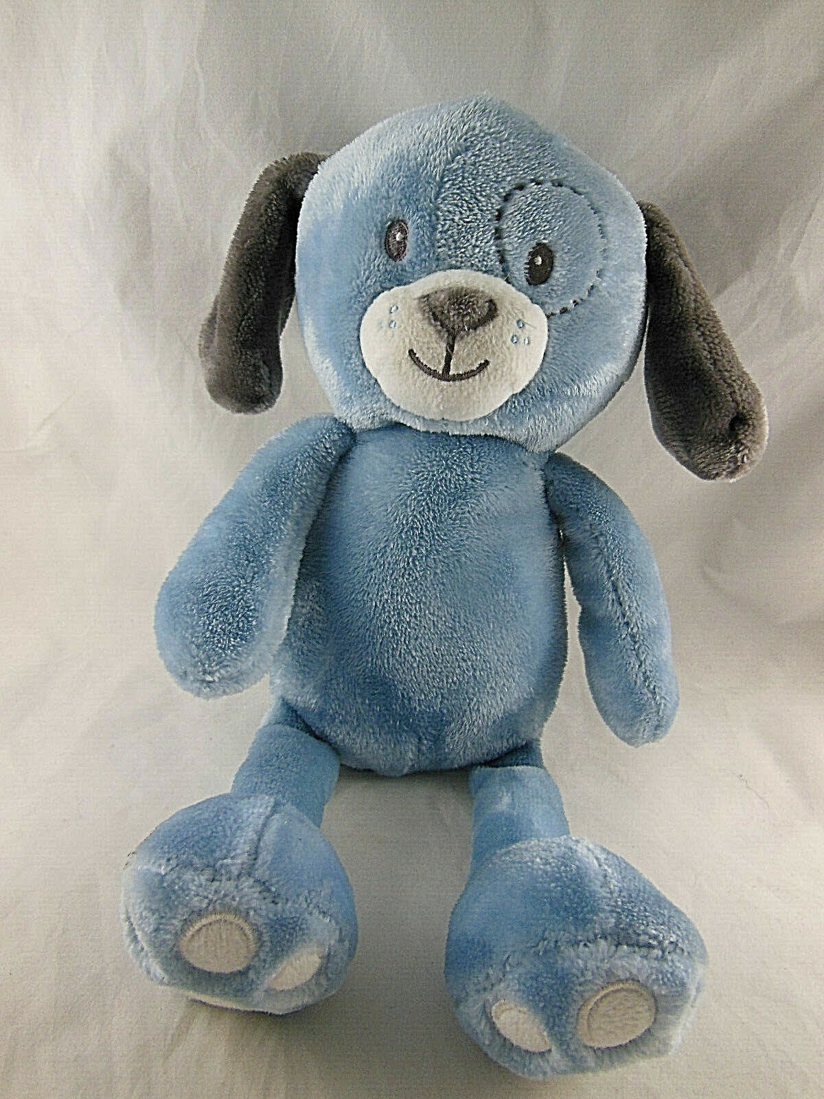 blue stuffed dog toy