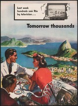 Vintage magazine ad PAN AMERICAN AIRWAYS from 1945 Rio Tomorrow Thousand... - $13.49