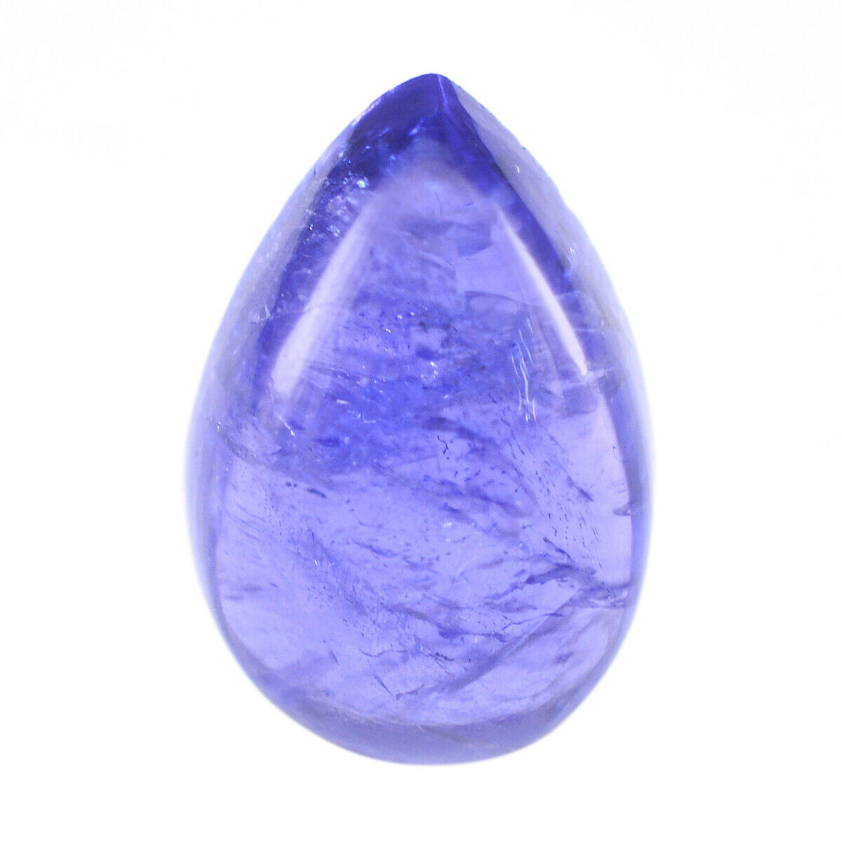 Dark Blue Tanzanite Gems Pear Cabochon Tanzania 4.75 Carat UK - Tanzanite