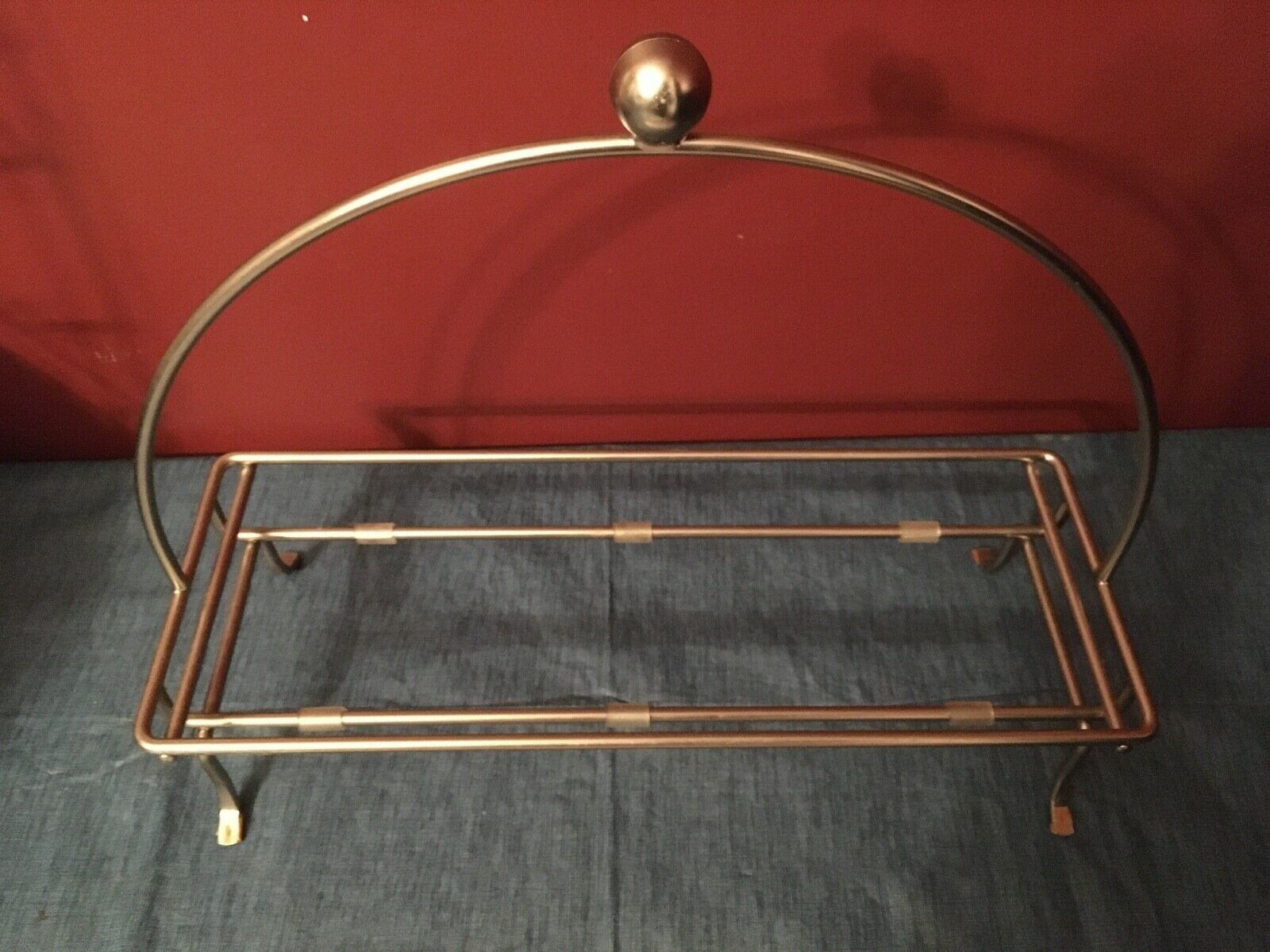 Pampered Chef Simple Additions Rectangle Serving Tray Stand Two Plates