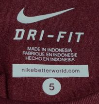 Nike Dry Fit Montana Grizzlies Maroon Size 5 Short Sleeve Tee Shirt image 3