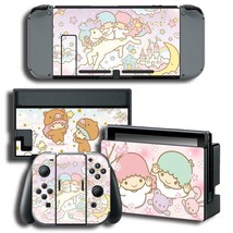 Little Twin Star Anime Cute Nintendo Switch Joy-Con Dock Vinyl Skin Decals Wraps - $9.50