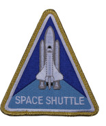 NASA Space Shuttle Morale Triangle Patch with Hook &amp; Loop Back 4&quot; x 4-3/4&quot; - $6.69