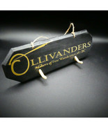 Ollivanders Wood Sign and Wand Holder Black and Gold - $25.00