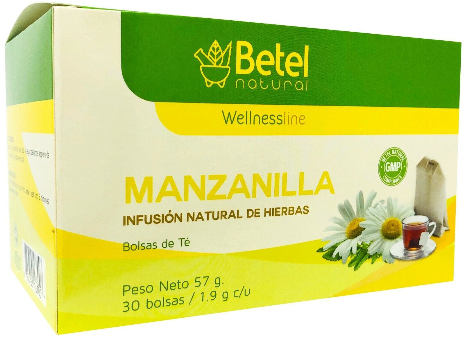 Premium Chamomile Tea - Te de Manzanilla by Betel Natural - 30 Tea Bags - $9.95