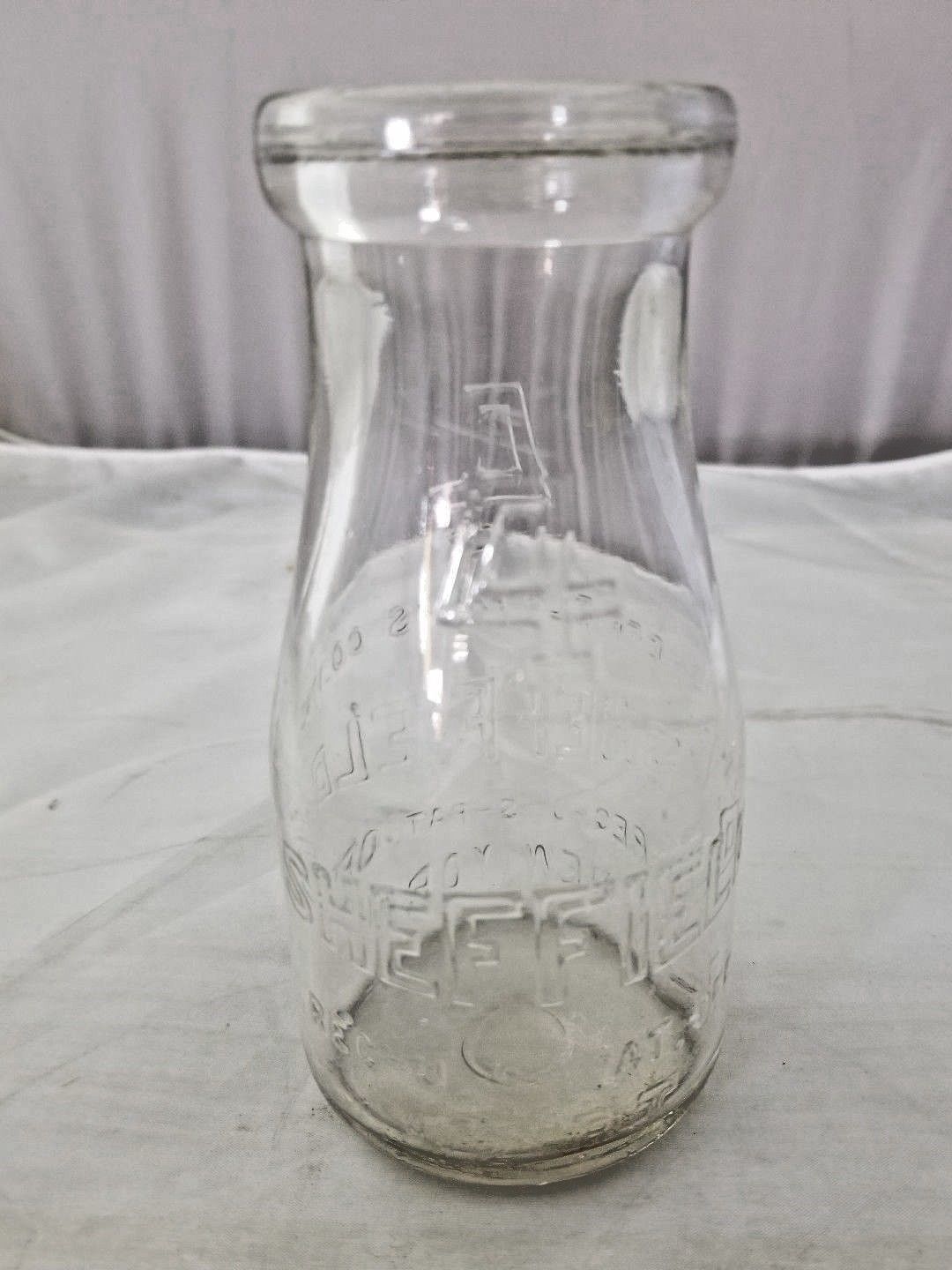 Glass Milk Bottle 1/2 Pint Half Pint Size No and 50 similar items