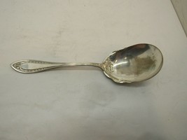 Vintage Antique Extra Coin Silver Plate Floral Designed Serving Spoon - $11.87