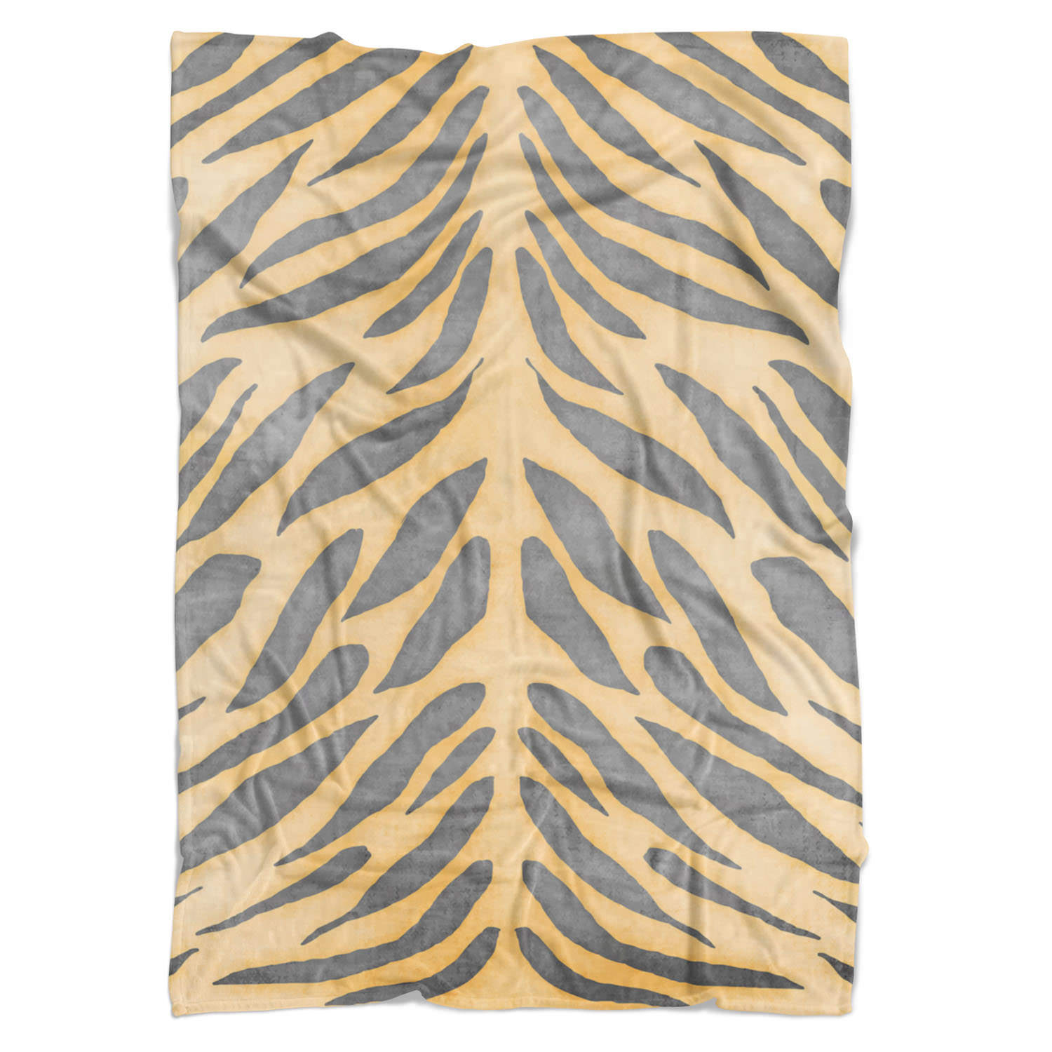 Tiger Print Fleece Blanket - Afghans & Throw Blankets