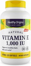 Natural Vitamin E1000 IU Healthy Origins  - 670 mg (1,000 Iu) 120 Soft Gels - $22.60