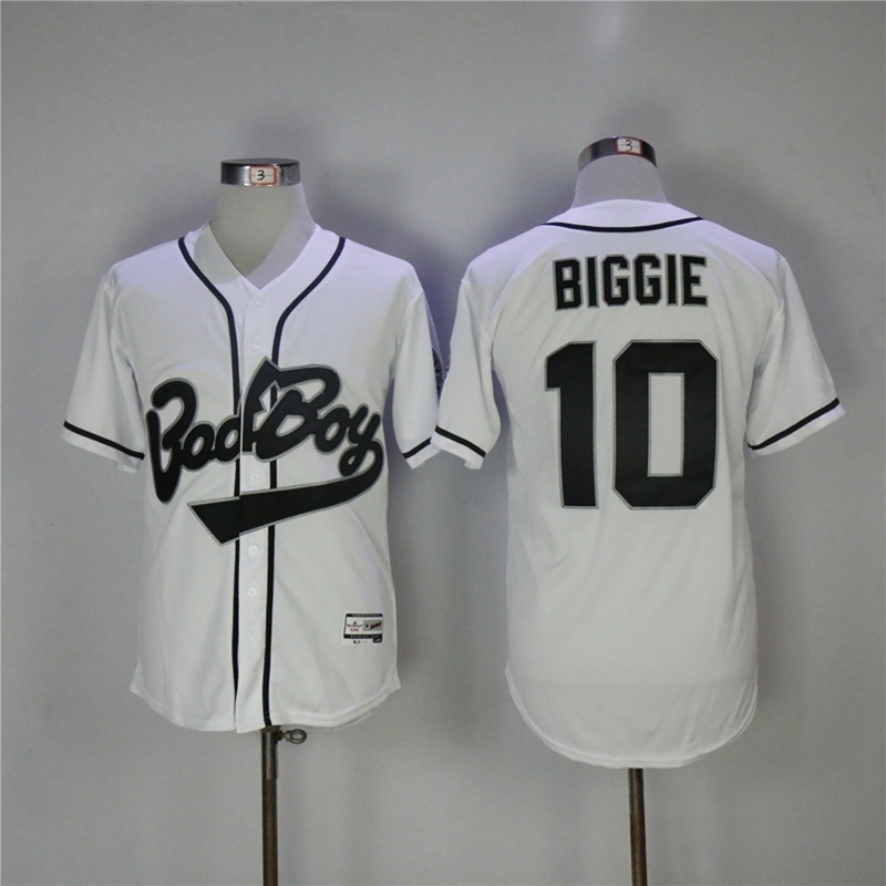 Bad Boy Movie Baseball Jerseys 10 Biggie Throwback Authentic Jersey
