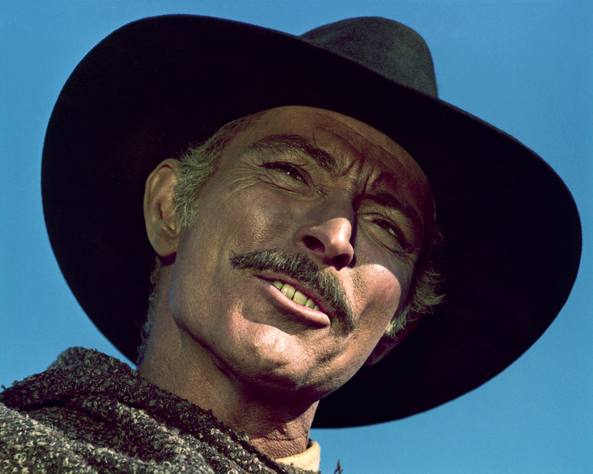 Lee Van Cleef iconic spaghetti western portrait in hat 8x10 Photo ...