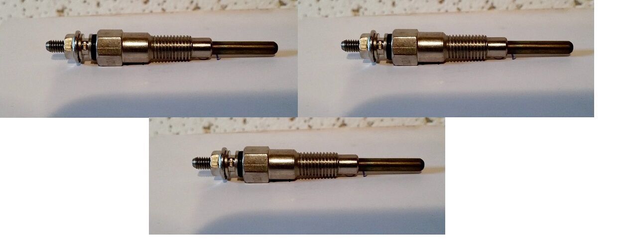 Set of 3 glow plugs to fit John Deere Tractor AT110814 2210 4010 4100