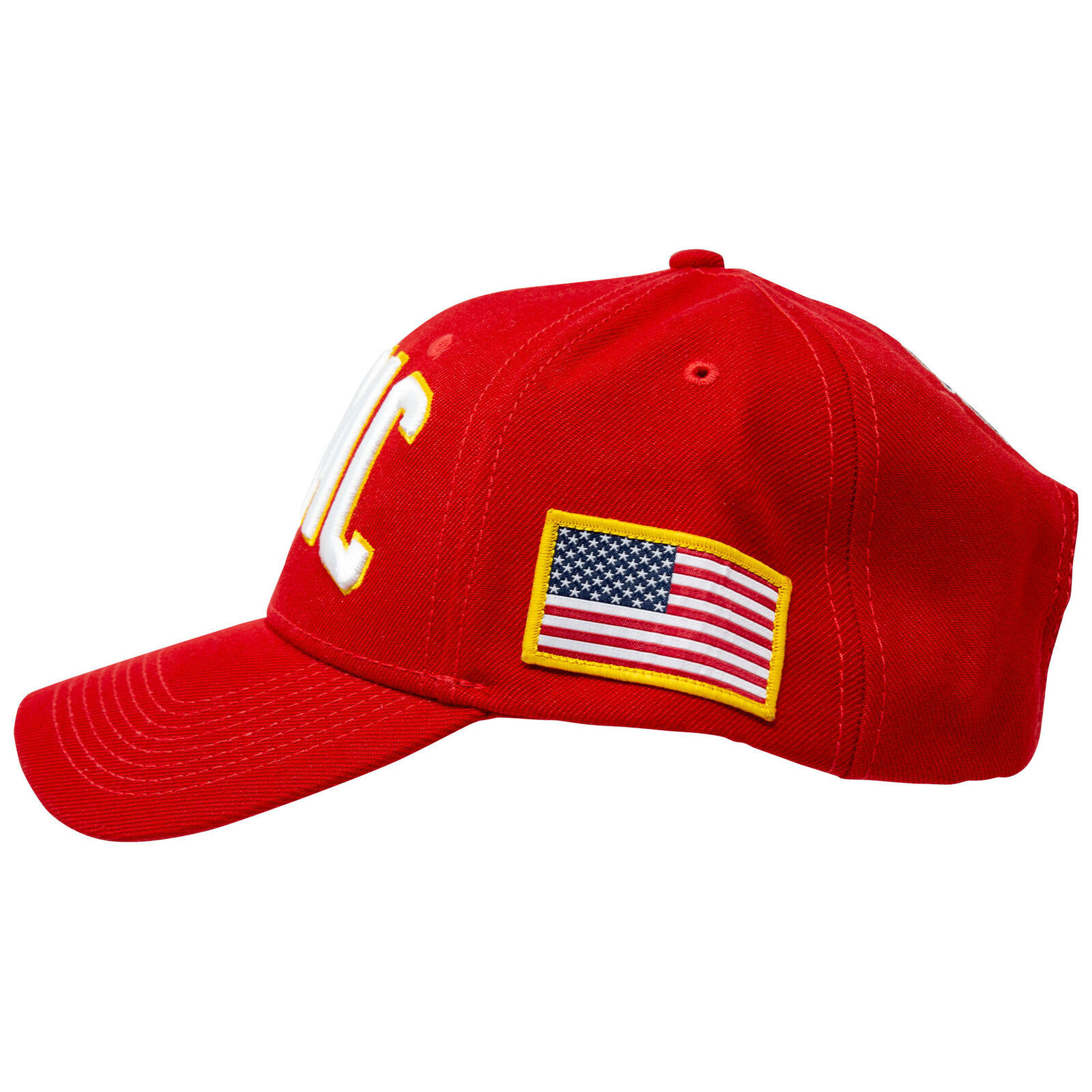 USMC Adjustable Red Snapback Hat Red - Hats