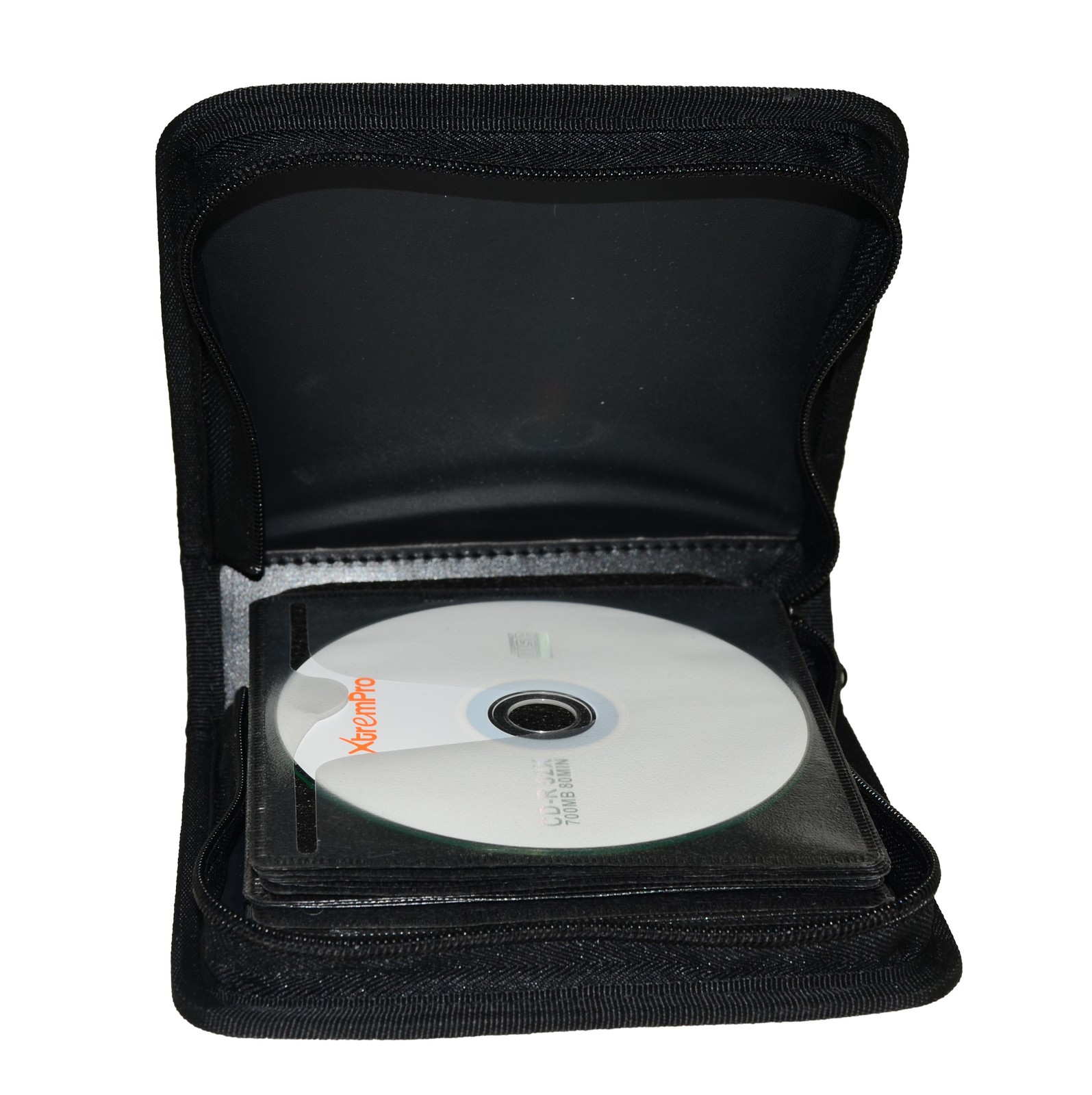 CD Case Protective Disc Zipper Wallet Portfolio Holds 24 PK DVD/BluRay