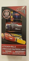 Cars 3 Sticker Rolls Over 150 Stickers - 4 Rolls Per Box Awesome Stocking Gift - $12.86