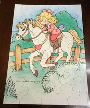 Joan Walsh Anglund Springbok 25 Piece Puzzle 1989 Fancy Free Horseback R... - $19.79