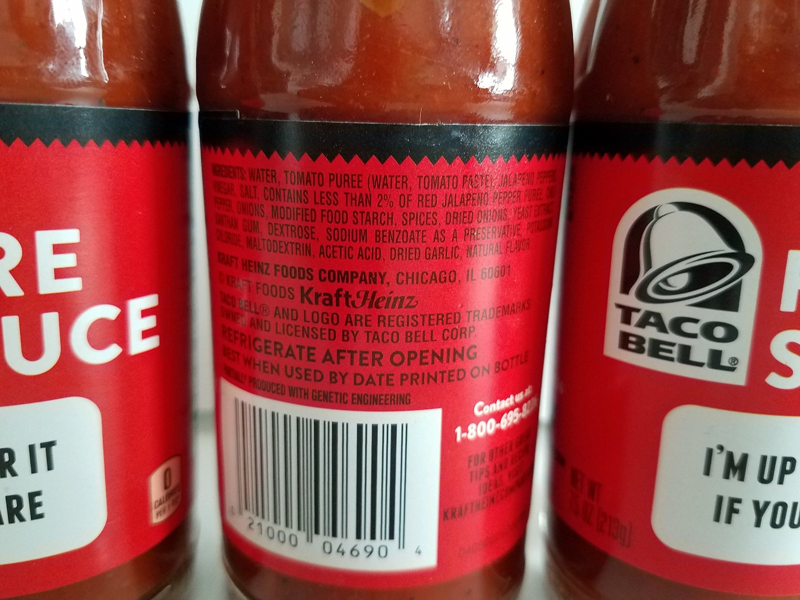 Taco Bell Sauce,fire, 7.5 Ounce Bottle (Pack of 3) by Taco Bell Pack of 3 Sauces