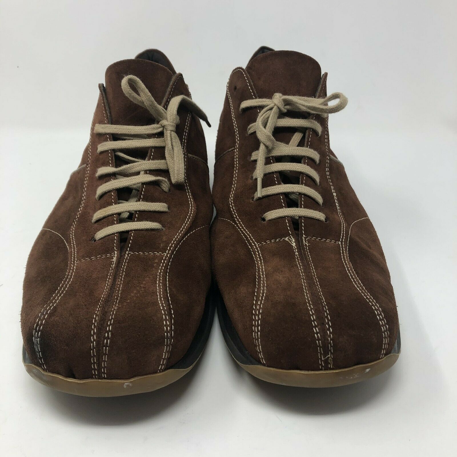 Bacco Bucci Oxford Dress Shoes Mens Size 16 Brown Suede Leather EUC ...