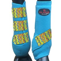 Hilason Horse Medicine Sports Boots Front Leg Turquoise - $65.99
