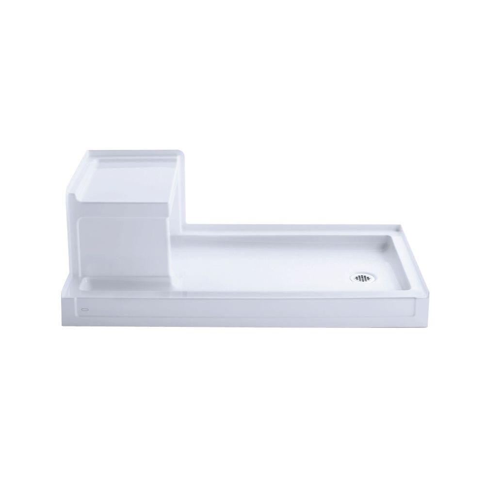 KOHLER Shower Base 60 in. x 32 in. Single Threshold Builtin Shower