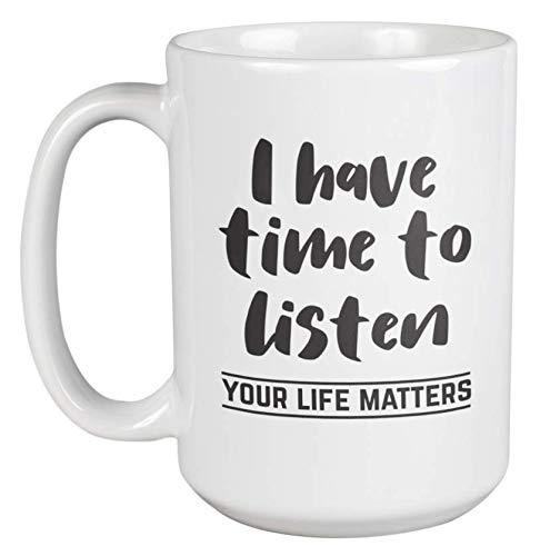 Your Life Matters Mental Health Coffee & Tea Mug & Decor for Men & Women (15oz)