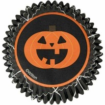Pumpkin Jack O&#39;Lantern Halloween 75 Baking Cups Cupcake Liners Wilton - $3.26