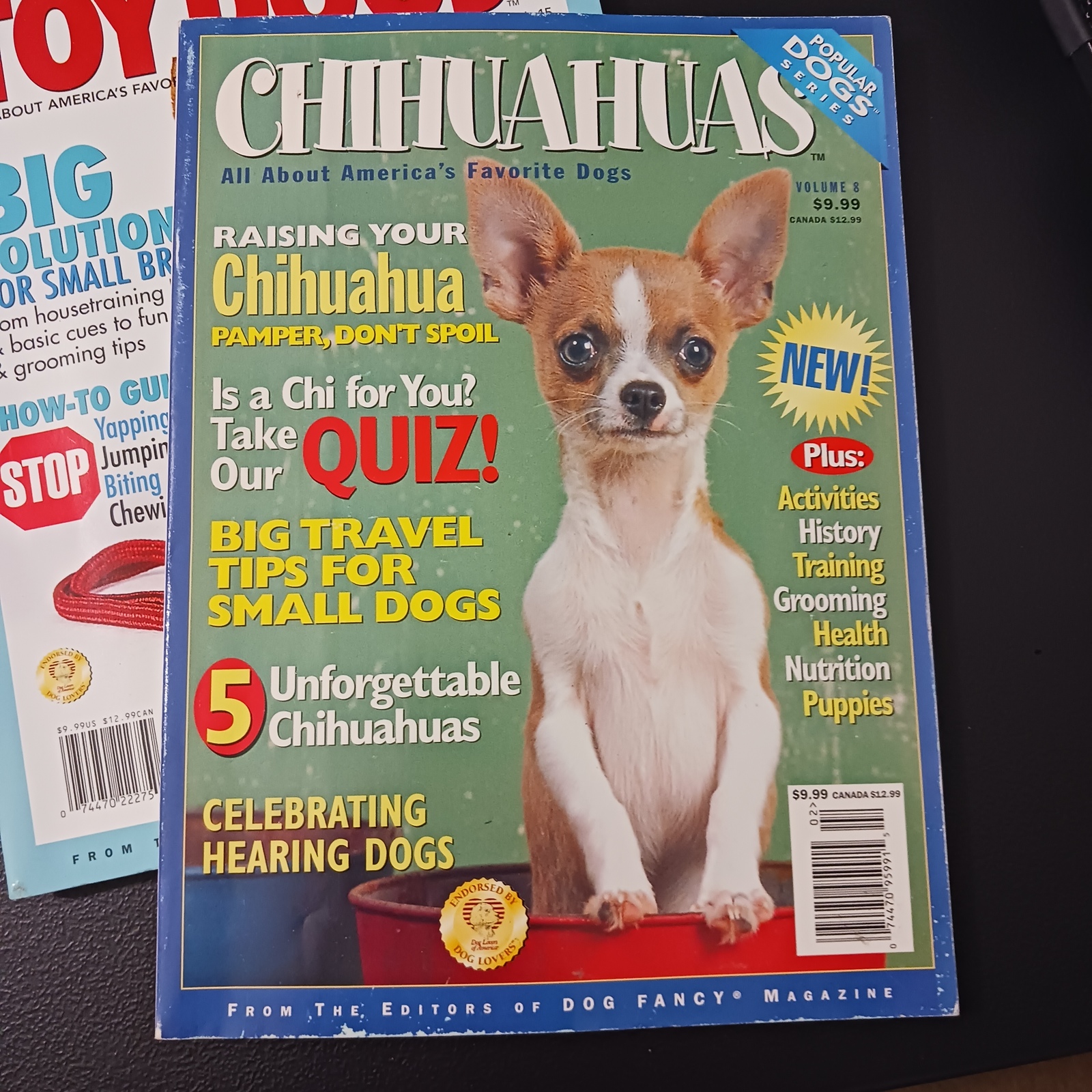 Chihuahuas Fancy Dog Magazine Back Issue Lot Dog Reading Material on