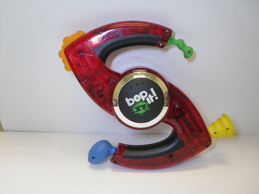 Bop It XT Original 2009 Ruby Red Hasbro Electronic Party Game Toy