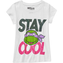 Nickelodean Girls Teenage Mutant Ninja Turtle Stay Cool T-Shirt Size M L... - $9.09
