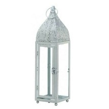 Accent Plus Silver Moroccan-Style Candle Lantern - 15 inches - $44.53