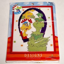 Jim Henson Dr. Seuss Counted Cross Stitch Kit PEEK-A-BOO GRINCH 8x10 NEW... - $37.95