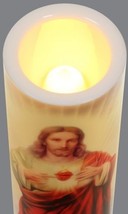SACRED HEART OF JESUS - LED Flameless Devotion Prayer Candle image 3