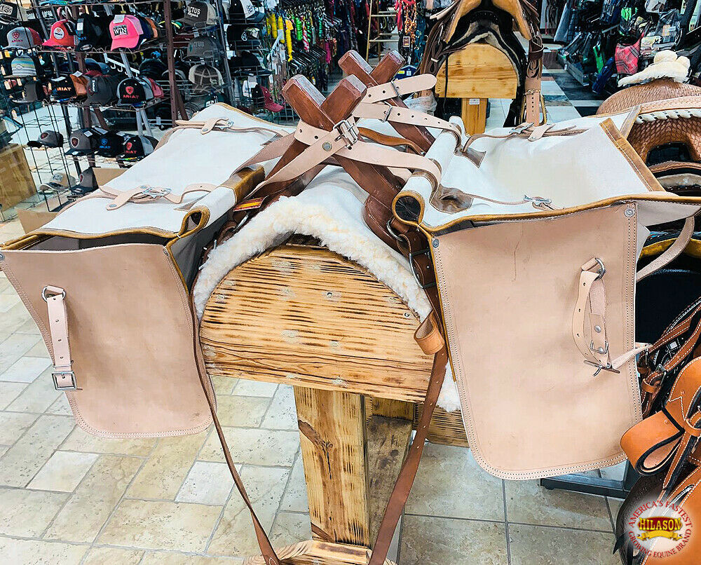 Sawbuck Pack Saddle With White Heavy Duty Pack Bags Panniers And Pad U