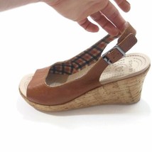 Crocs Women's Leather Slide Sandal  Boulder Colorado Brown 10W - $61.99