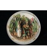 PETER RABBIT 3-D musical collector plate A POCKET FULL OF ONIONS Beatrix... - $35.00