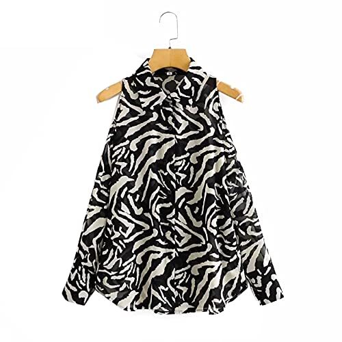 Sexy Off Shoulder Animal Pattern Print Chiffon Smock Blouse Office Lady Breasted