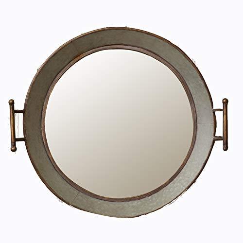 Zeckos Galvanized Rustic Metal Wash Tub Wall Mirror - Mirrors