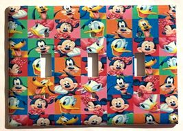 Mickey Mouse friends characters Light Switch Outlet wall Cover Plate Home decor image 6